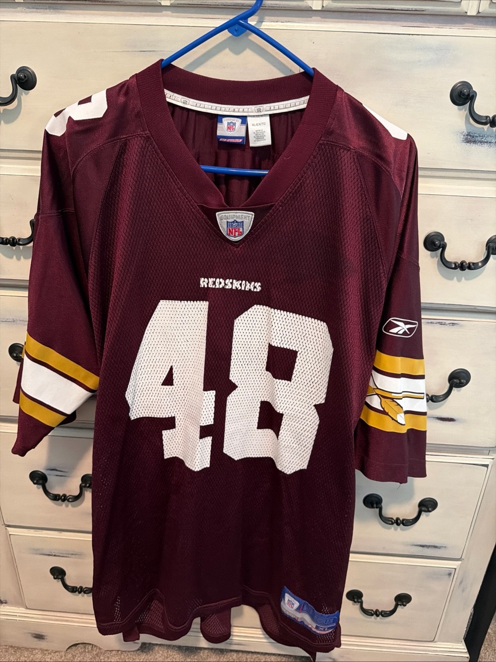 Rare Washington Redskins Stephan Davis 70th Anniversary Reebok Football Jersey